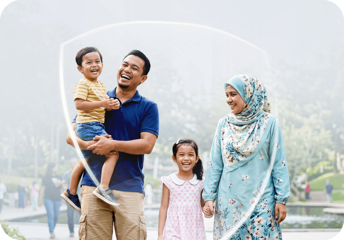 Family enjoying ASNB COVR protection