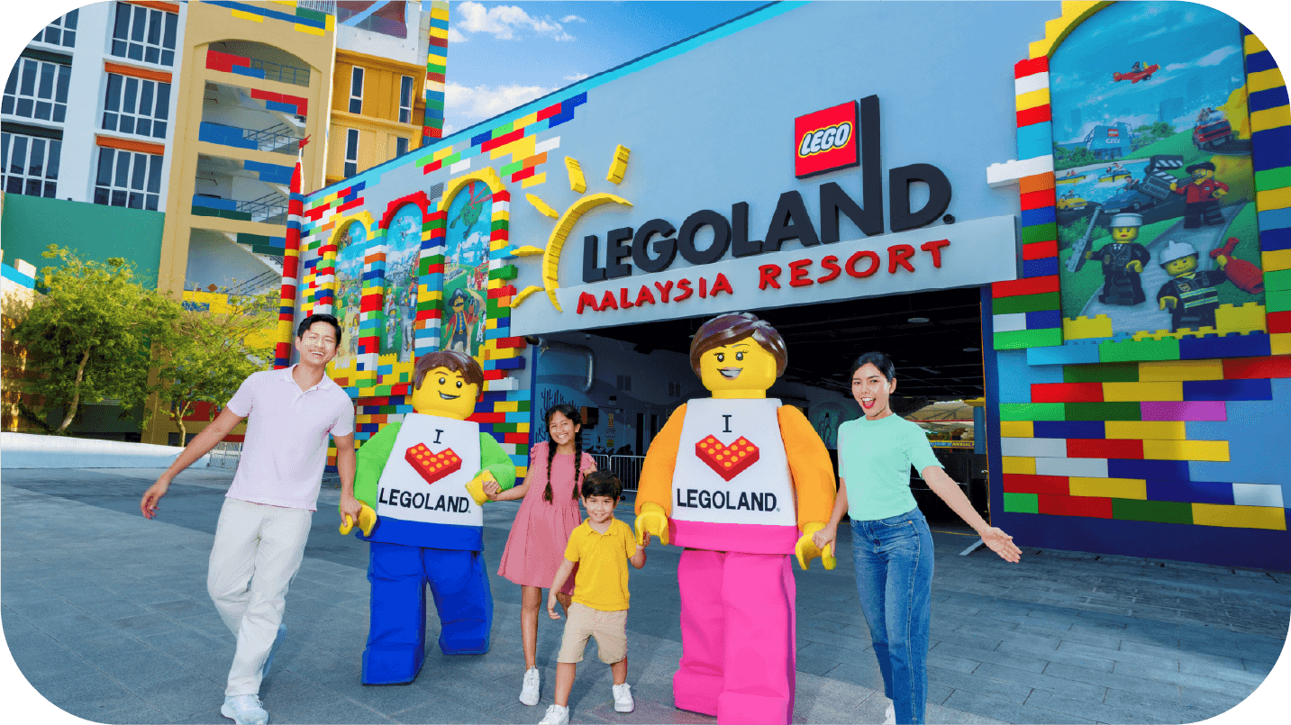 Hadiah ketiga: Pas Triple Park Legoland untuk sekeluarga